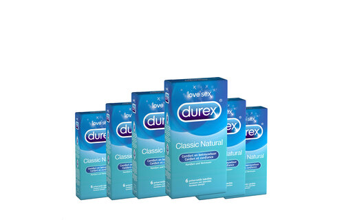 Durex Condooms Classic Natural 6st x6