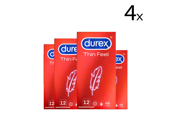 Durex Condooms Feel Thin 12st x4