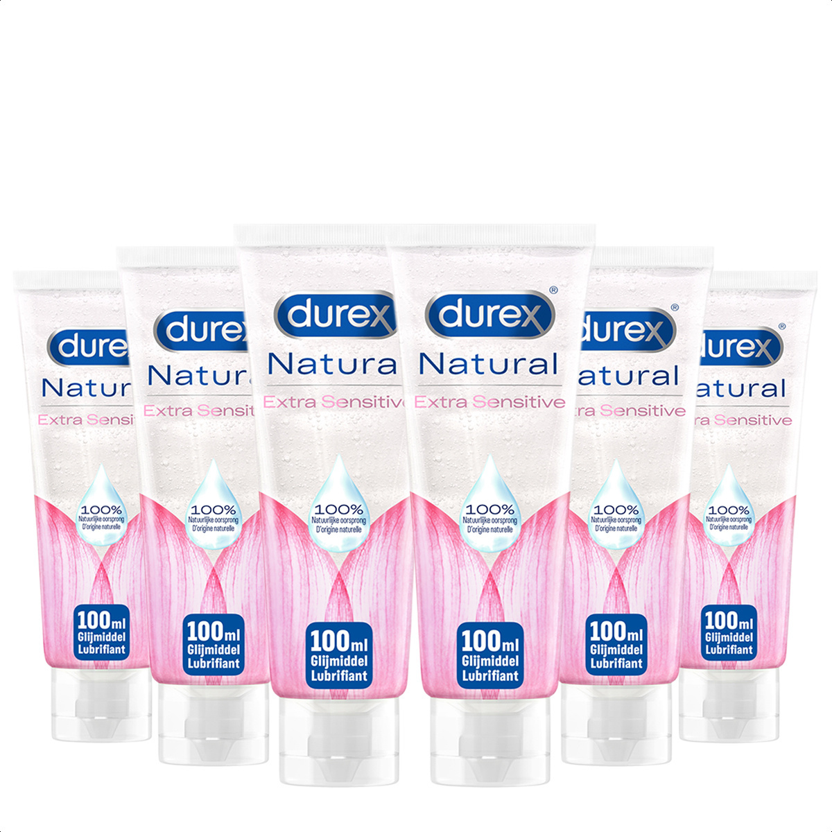 Durex Natural Extra Sensitive Gel 100ML - 6 Stuks - Voordeelverpakking