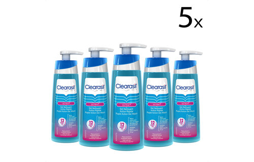 Clearasil Wasgel Ultra Gel Wash 200ml x5