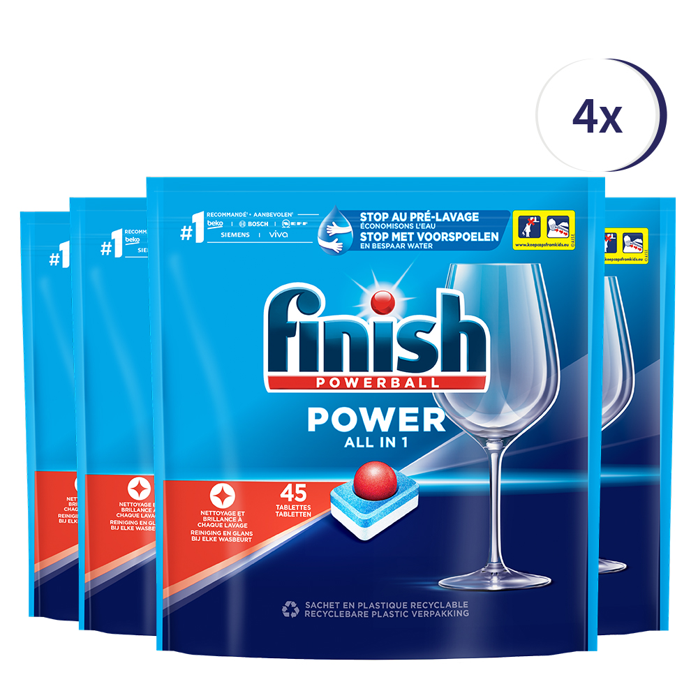 Finish Power  All in One - 180 Capsules - Halfjaarbox