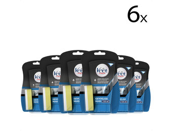 Veet Ontharingscreme - Man - Gevoelige Huid - In Shower - 150ml x6