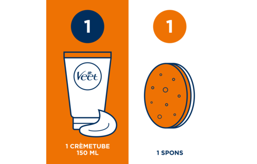 Veet Ontharingscreme - Man - Gevoelige Huid - In Shower - 150ml x6