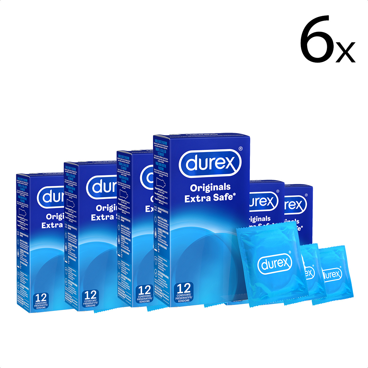 Durex Condooms Extra Safe 12st x6
