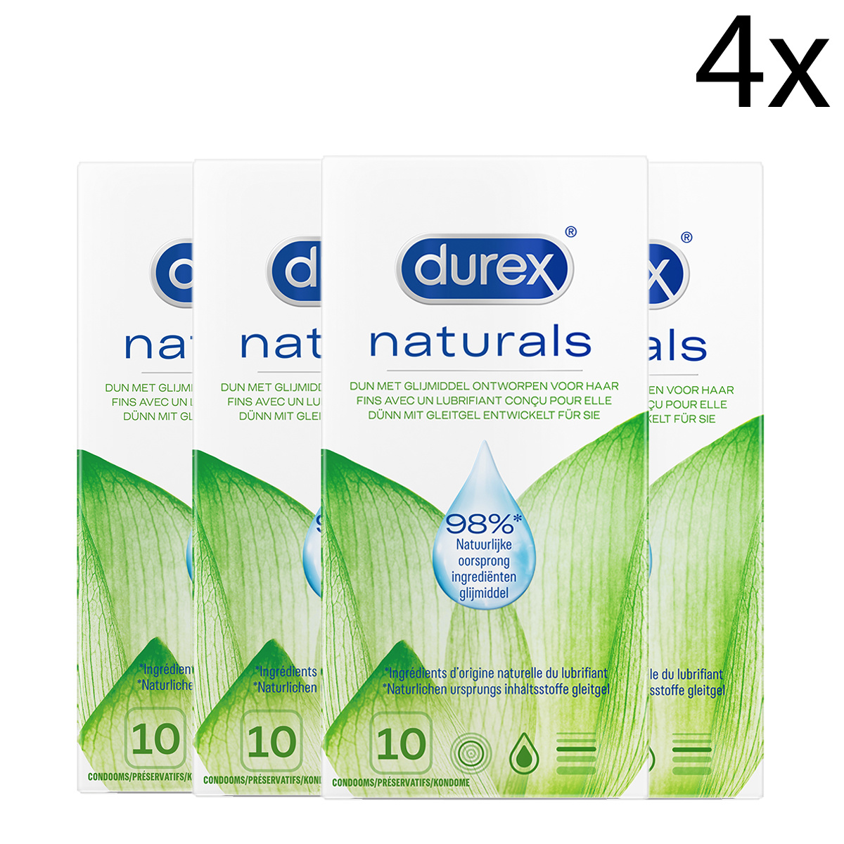 Durex Condooms Natural 10st x4