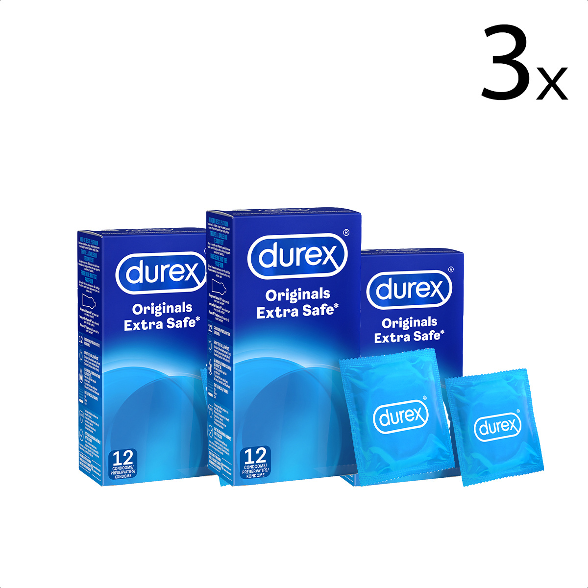 Durex Condooms Extra Safe 12st x3