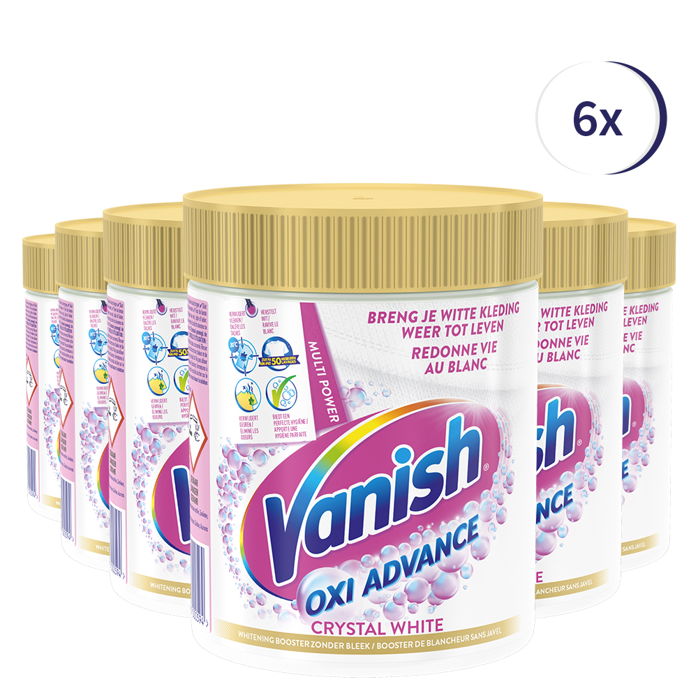 Vanish Oxi Advance Multi Power Crystal White Powder 470 gr x6