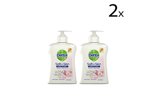 Dettol Handzeep - Extra Care Gevoelige en Normale Huid Lotus & Kamille 250ml x2