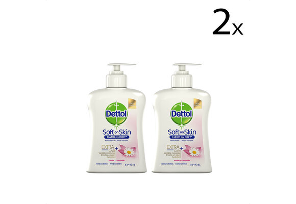 Dettol Handzeep - Extra Care Gevoelige en Normale Huid Lotus & Kamille 250ml x2