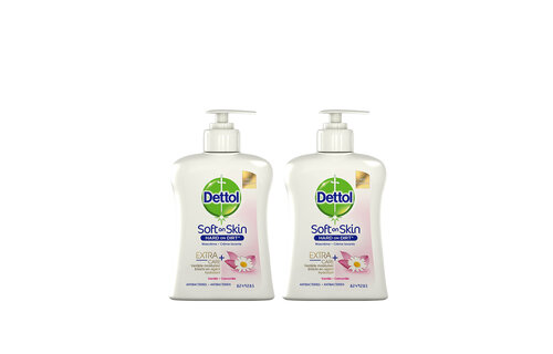 Dettol Handzeep - Extra Care Gevoelige en Normale Huid Lotus & Kamille 250ml x2