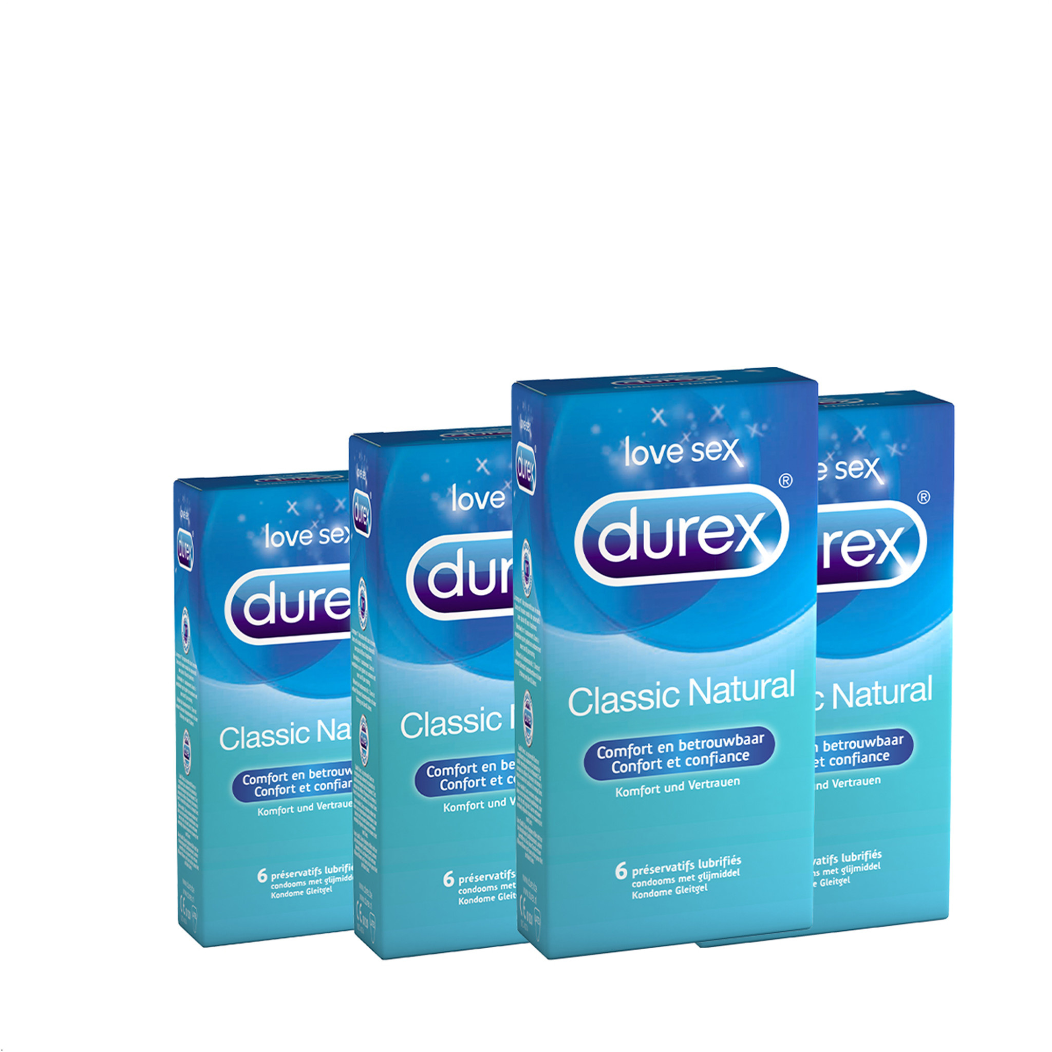 Durex Condooms Classic Natural 6st x4