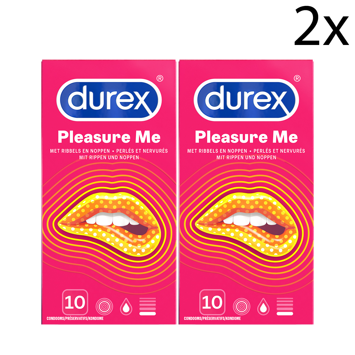 Durex Condooms Pleasure Me 10st x2