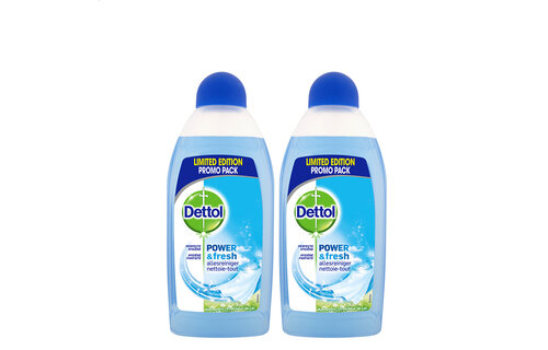 Dettol Allesreiniger Power & Fresh - Katoenfris - 500ml x2