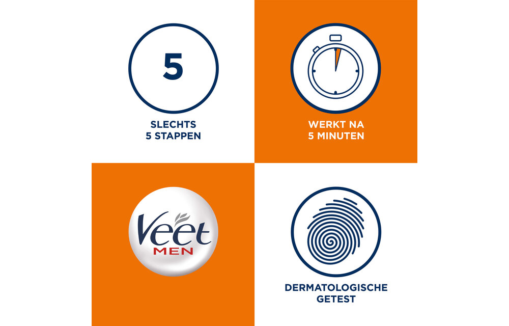 Veet Ontharingscreme - Man - Gevoelige Huid - In Shower - 150ml
