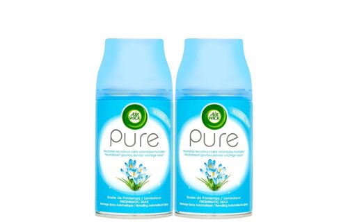 Air Wick Freshmatic Automatische Spray Luchtverfrisser - Pure Lentedauw - Navulling 250ml x2