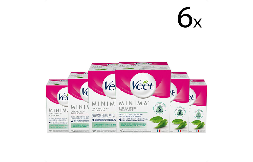 Veet Pot Oriëntaalse Wax Minima - Groene Thee x6