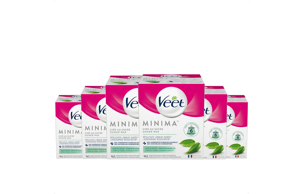 Veet Pot Oriëntaalse Wax Minima - Groene Thee x6