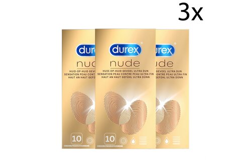 Durex Condooms Nude 10st x3