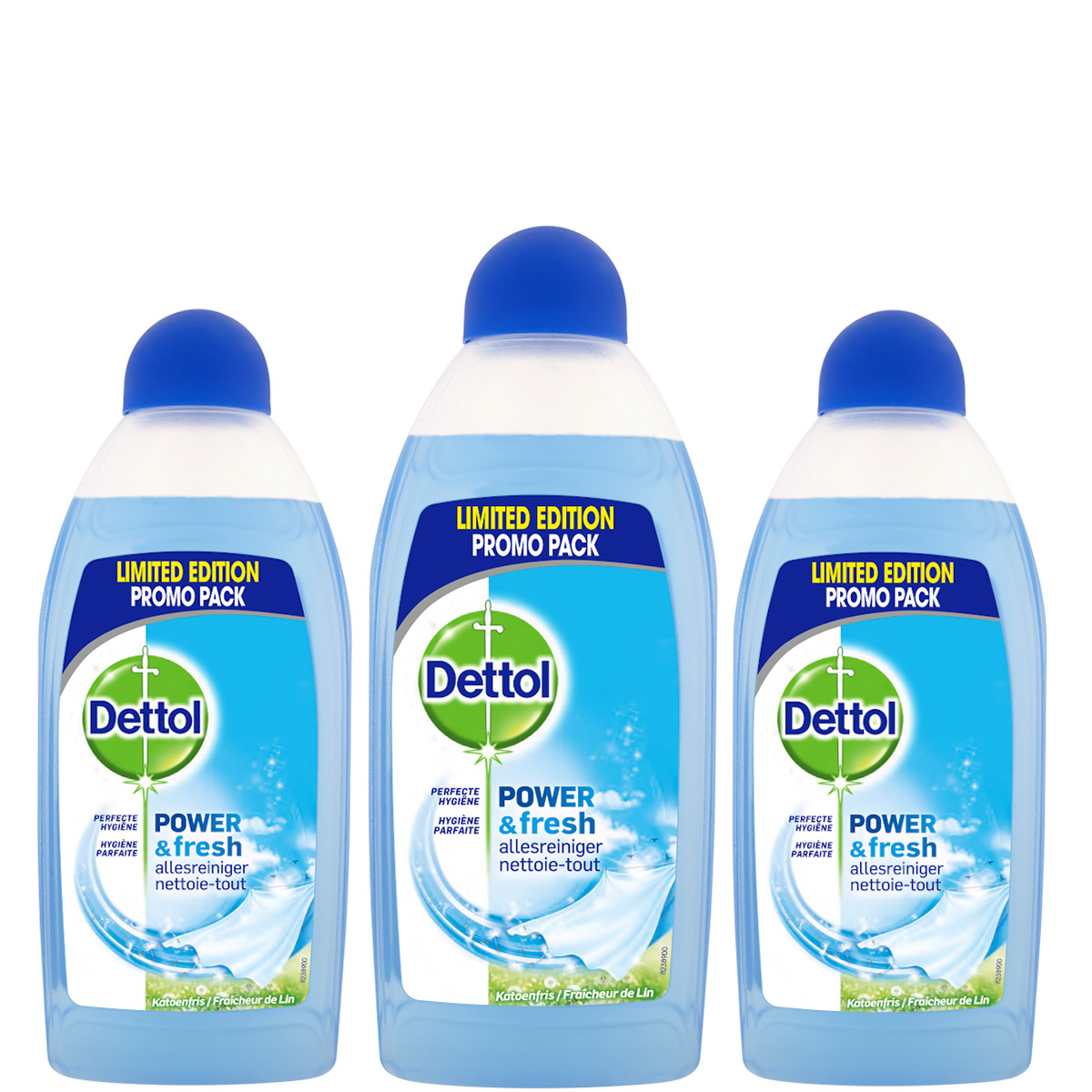 Dettol Allesreiniger Power & Fresh - Katoenfris - 500ml x3