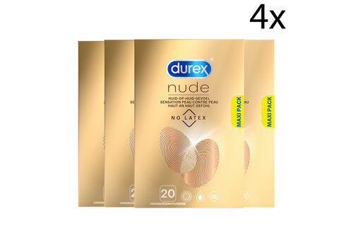 Durex Condooms Nude No Latex 20st x4