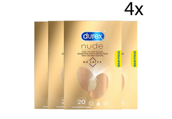 Durex Condooms Nude No Latex 20st x4