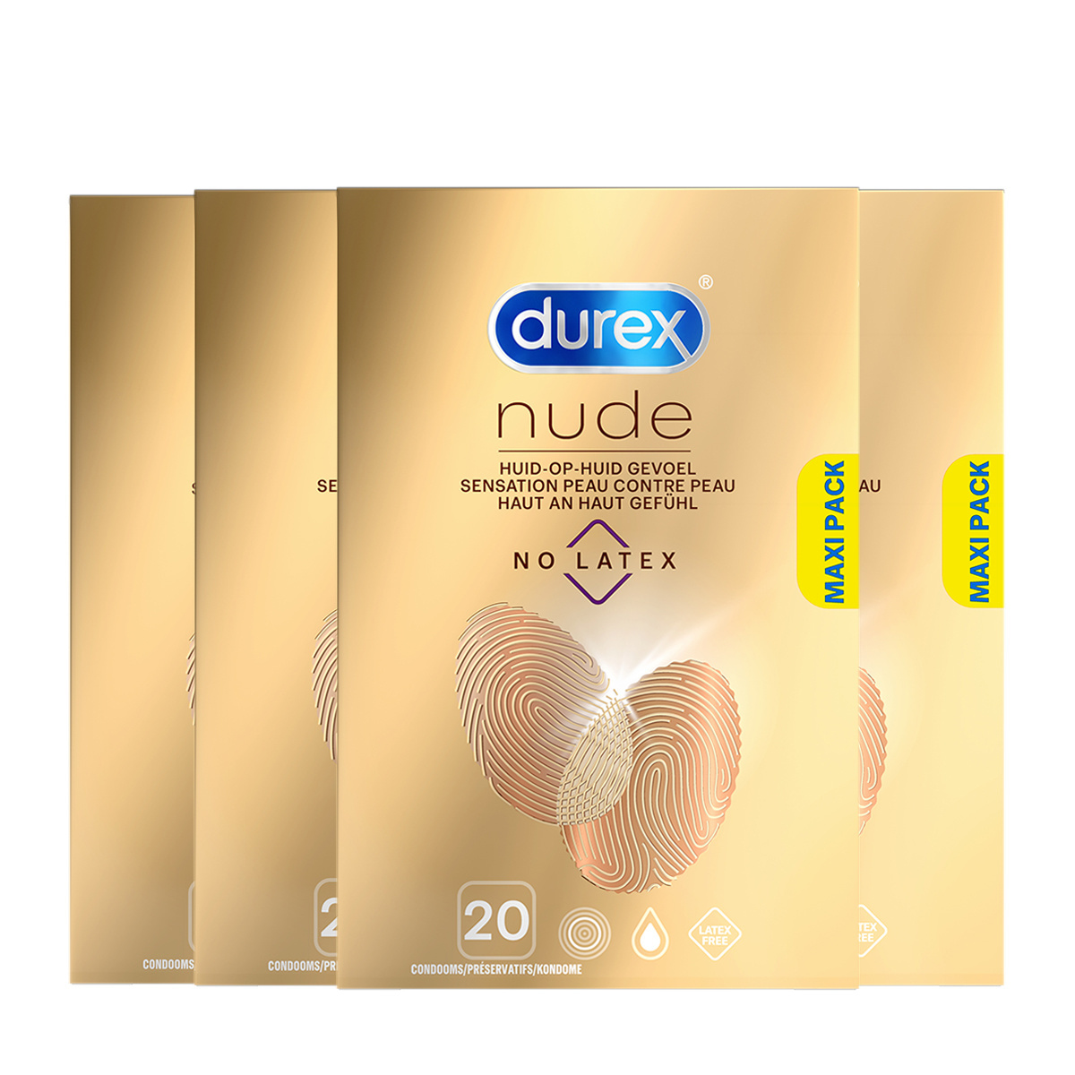 Durex Condooms Nude No Latex 20st x4