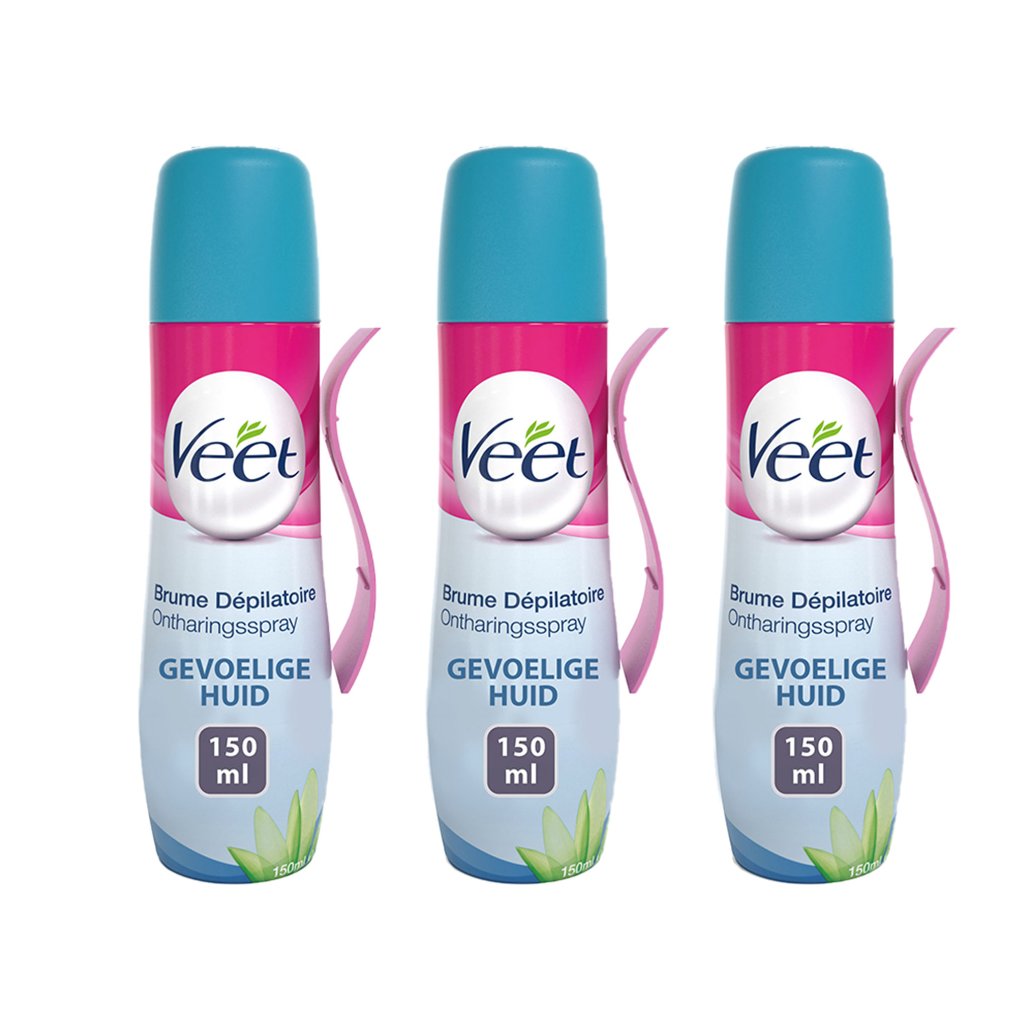 Veet Ontharingsspray - Gevoelige huid - 150ml x3
