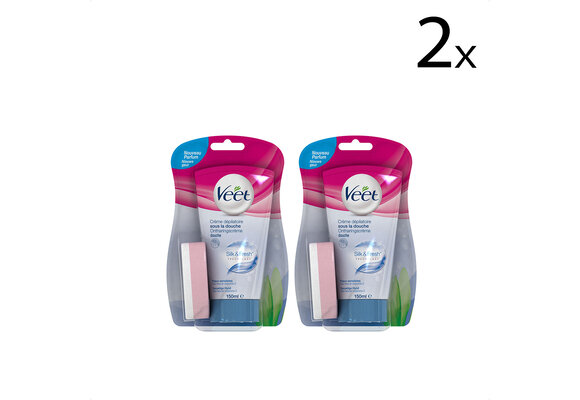 Veet Ontharingscrème  - Gevoelige Huid - In-Shower - 150ml x2