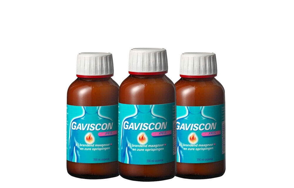 Gaviscon Suspensie Anijs - 200 ml x3