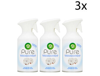 Air Wick Luchtverfrisser Spray - Pure Zachtheid van Katoen 250ml x3