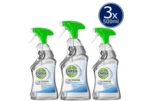 Dettol Allesreiniger Spray Power Fresh - Multireiniger - 500ml x3