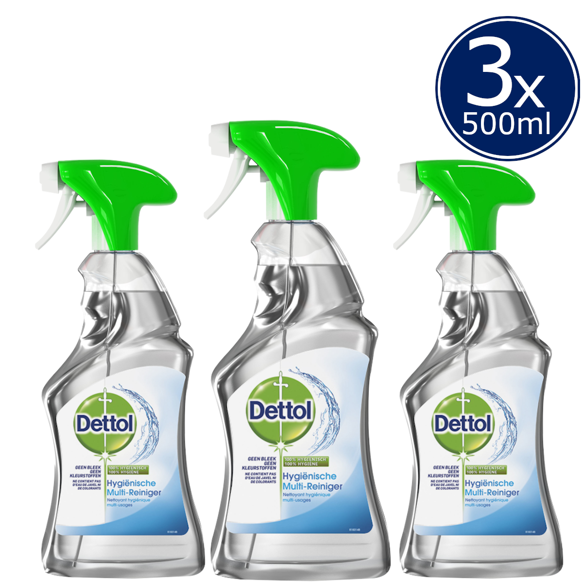 Dettol Allesreiniger Spray Power & Fresh - Multireiniger - 500ml x3