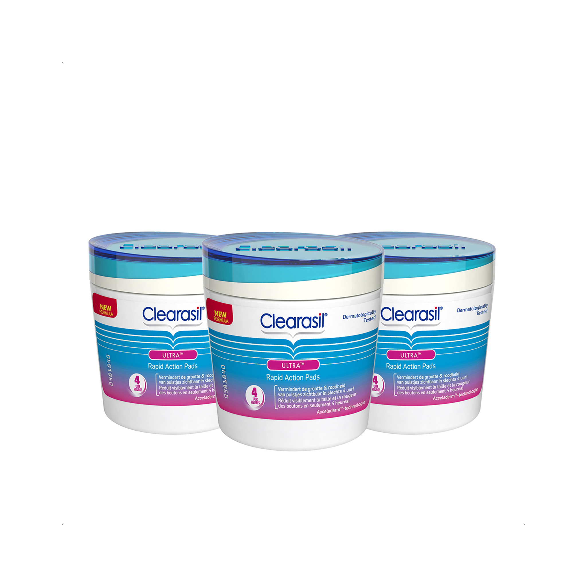 Clearasil Reinigingsdoekjes Ultra Pads 65 stuks x3