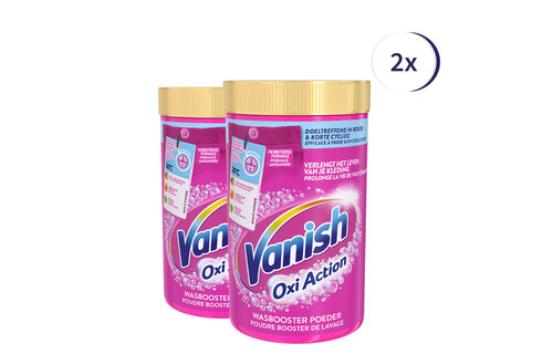 Vanish Oxi Action Wasbooster Poeder 1.5 kg x2