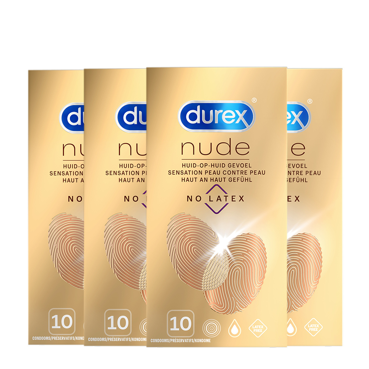 Durex Condooms Nude No Latex 10st x4