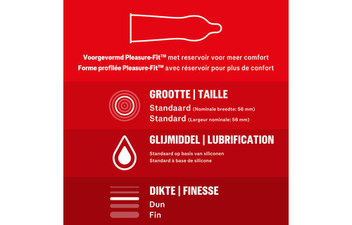 Durex Condooms Thin Feel Extra Lube 10st x6
