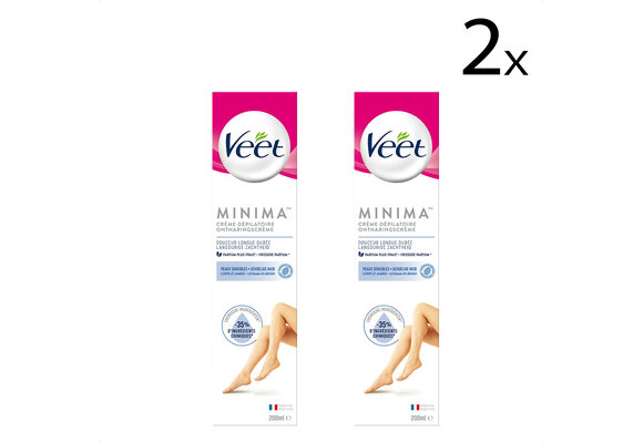 Veet Ontharingscreme - Gevoelige Huid - Minima - 200ml x2