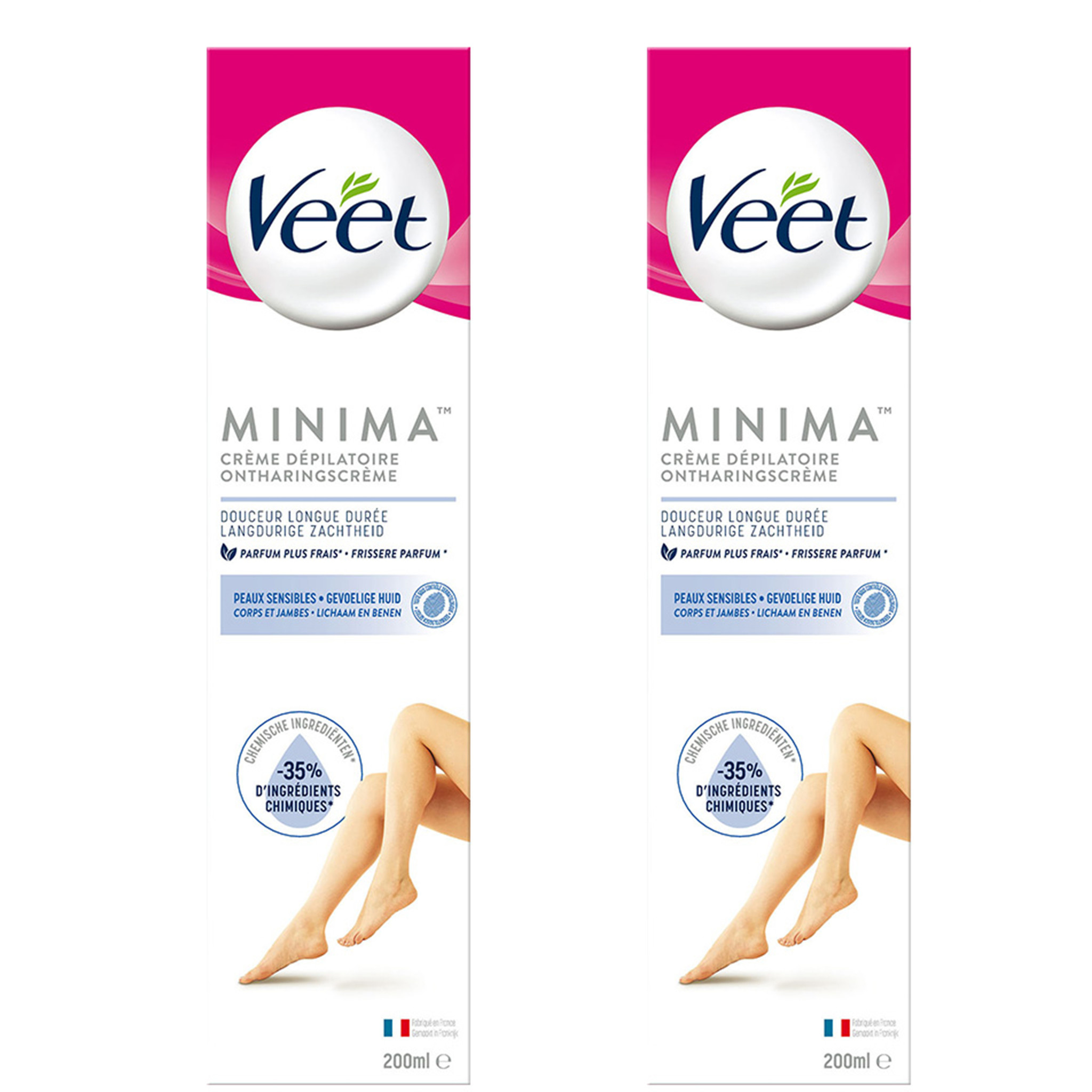 Veet Ontharingscreme - Gevoelige Huid - Minima - 200ml x2