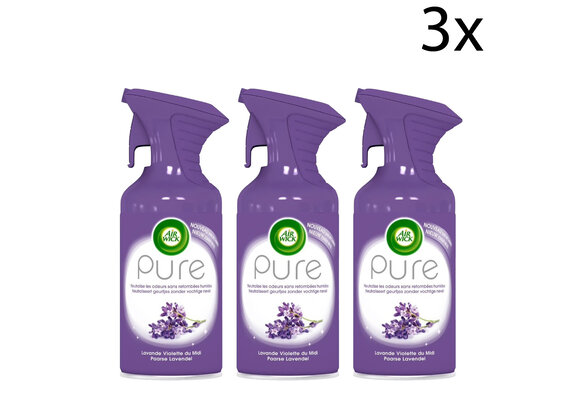 Air Wick Luchtverfrisser Spray - Pure Paarse Lavendel 250ml x3