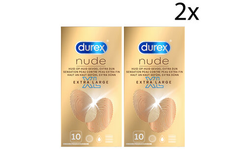 Durex Condooms Nude XL 10st x2