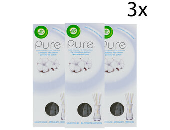 Air Wick Geurstokjes - Pure Zachtheid van Katoen x3
