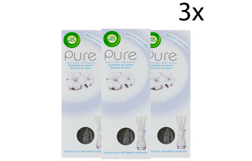 Air Wick Geurstokjes - Pure Zachtheid van Katoen x3