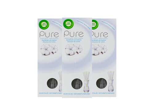 Air Wick Geurstokjes - Pure Zachtheid van Katoen x3