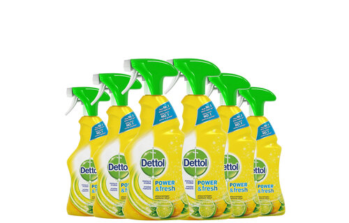 Dettol Allesreiniger Spray Power & Fresh - Citrus - 500ml x6