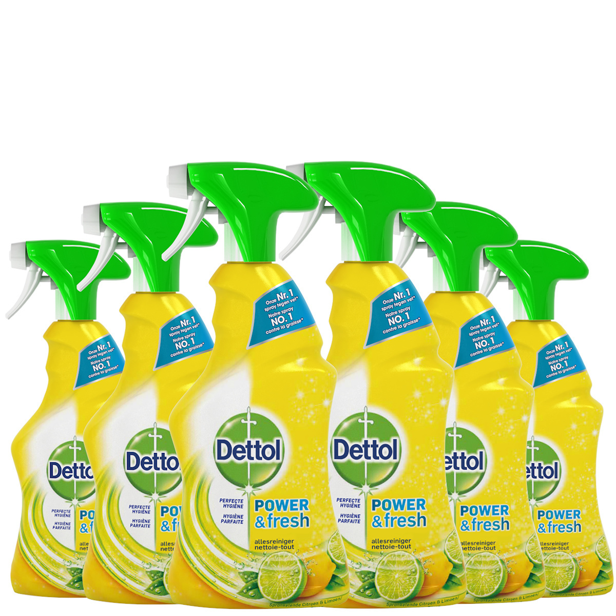 Dettol Allesreiniger Spray Power & Fresh - Citrus - 500ml x6