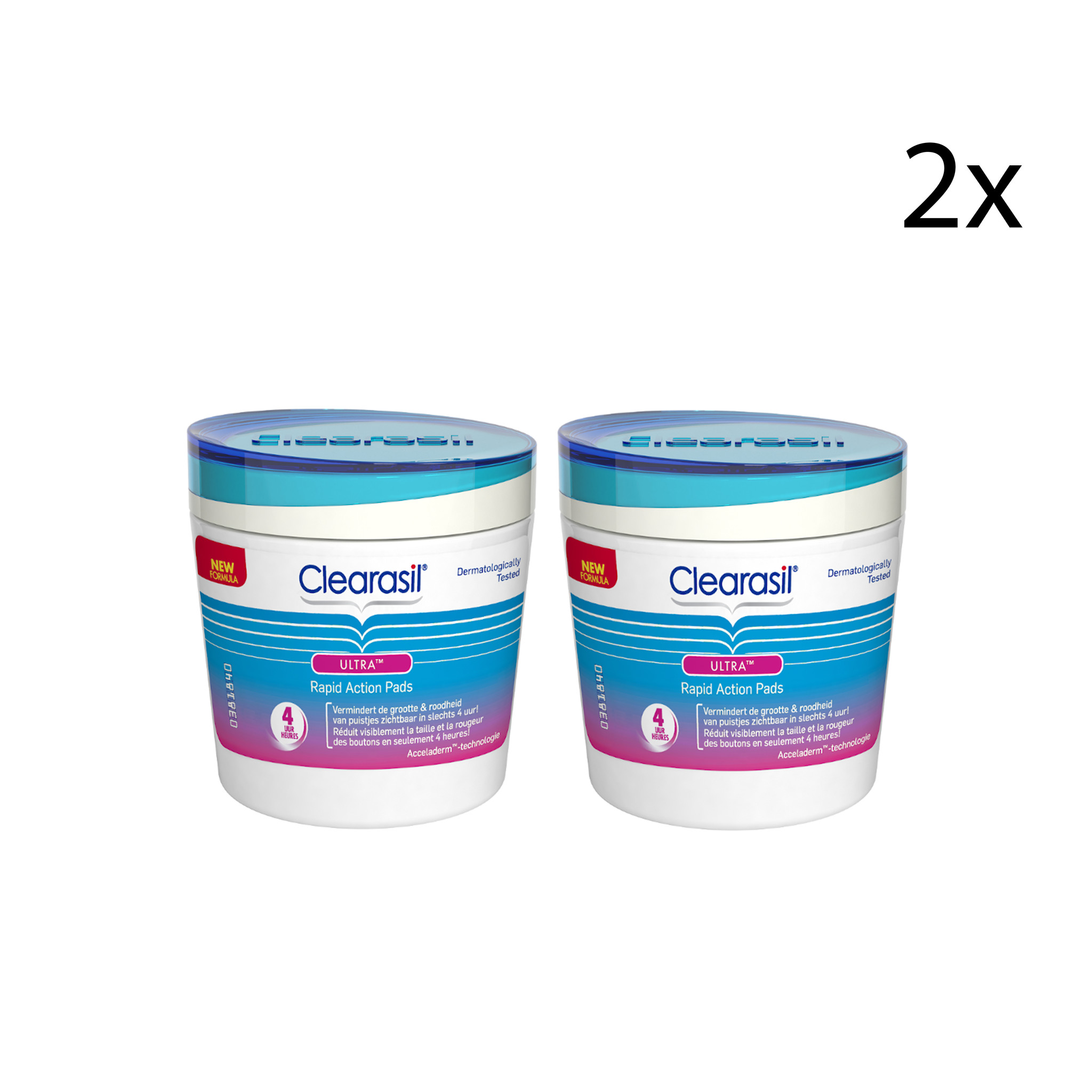 Clearasil Reinigingsdoekjes Ultra Pads 65 stuks x2