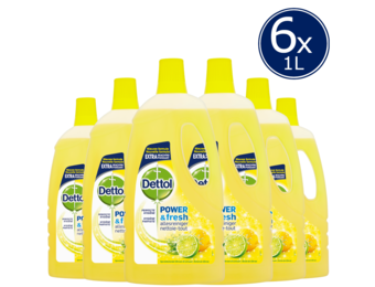 Dettol Allesreiniger Power & Fresh - Citrus - 1L x6
