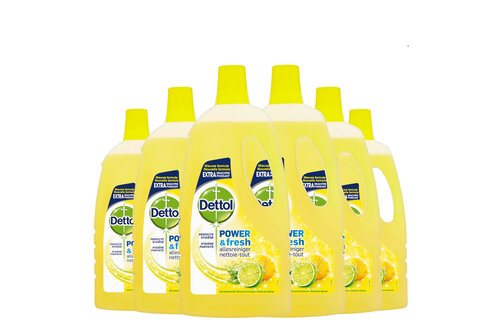 Dettol Allesreiniger Power & Fresh - Citrus - 1L x6