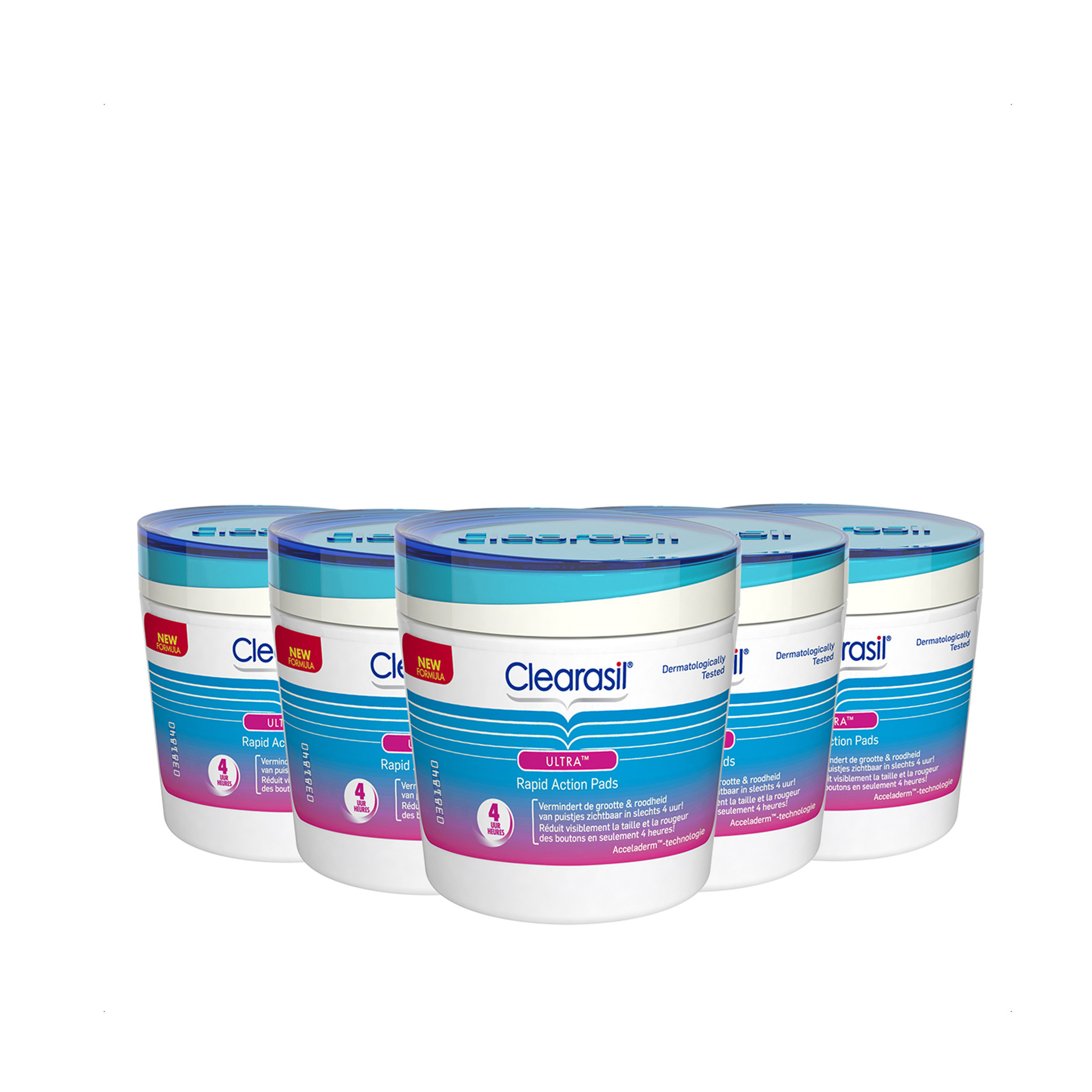 Clearasil Reinigingsdoekjes Ultra Pads 65 stuks x5