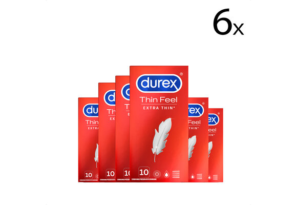 Durex Condooms Thin Feel Extra Thin 10st x6